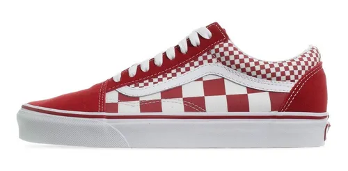 Tenis Vans Old Skool Mix Checker Chili Peppe Rojo 1vk5