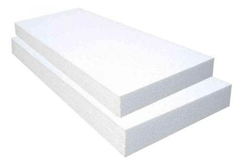 10 Piezas De Placa De Unicel Blanco 25 X 25 X 2 Cm
