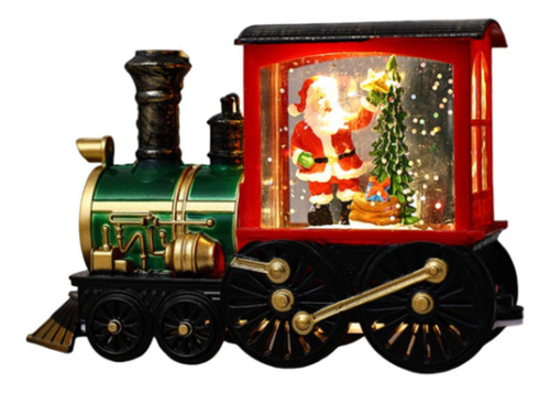 Adorno De Tren Navideño, Regalo De Navidad, Papá Noel Rojo