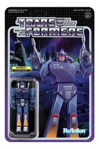 Super 7 Figura Reaction Transformers Wave 2 Rumble 10 Cm