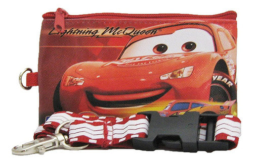 Disney Car 95 Cordón Con Billetera Desmontable - Rojo