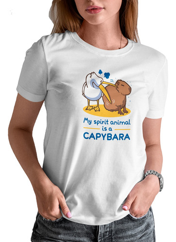 Blusa / Playera Capibara Carpincho Para Mujer D#5