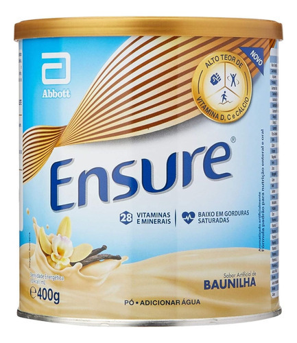 Ensure Para Idosos 400g 28 Vitaminas Suplenento Senior