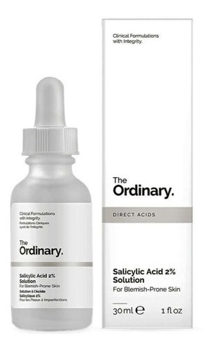 Sérum Salicylic Acid 2% solution 30 ml The Ordinary Direct Acids para piel con tendencia acneica de 30mL 18+ años