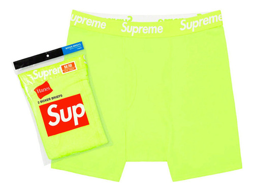 Boxer Supreme Hanes Fluorescente Pack X2 - Talle M