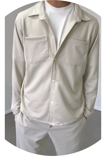 Conjunto De Camisa Y Pantalón The Kings Rosario Gamuza Beige