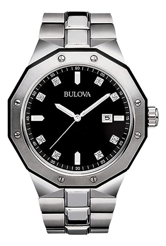 Bulova Reloj De Cuarzo Clásico De Acero Inoxidable Con 3