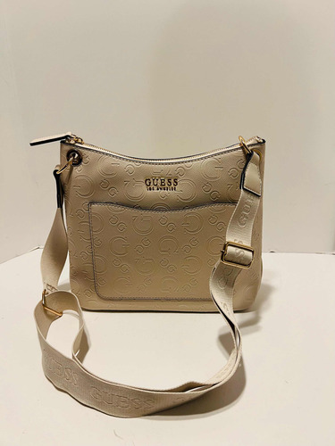 Bolsa Guess Estilo Satchel Color Marfil Original Nueva 347