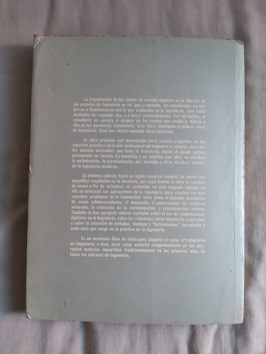 Libro Introducción A La Ingeniería Y Al Diseño En La Ingenie (Usado)