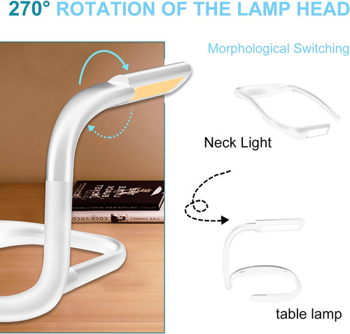 Ligera De Lectura Del Cuello Led, Luz De Libro Para Leer En
