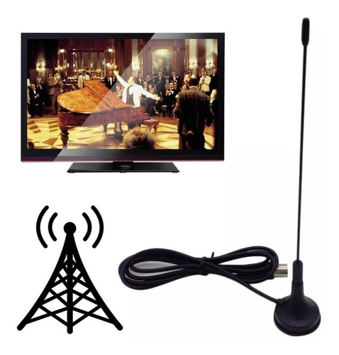 Imagen 2 de 3 de Antena Tv Digital Magnetica Para Smart Tv Plasma Led Lcd