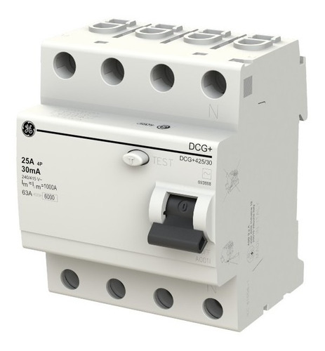 Disyuntor Diferencial Tetrapolar 25a General Electric By Abb