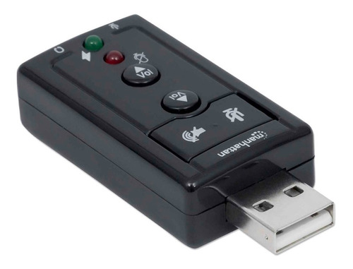 Adaptador De Tarjeta Externa De Sonido Usb 2.0 - Manhattan 