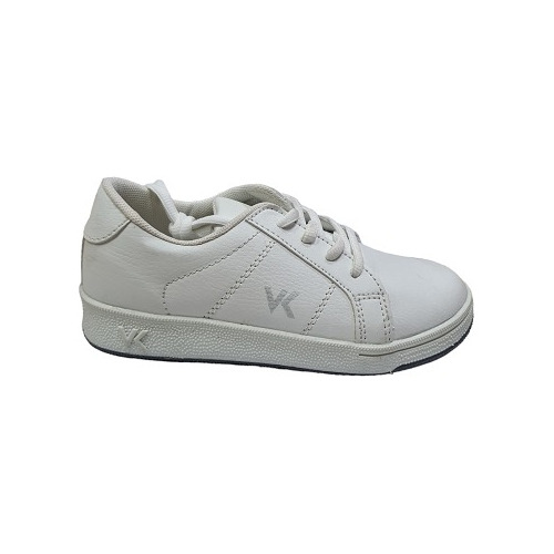 Zapatos Escolar Blanco Vita Kids Talla 28 A La 32