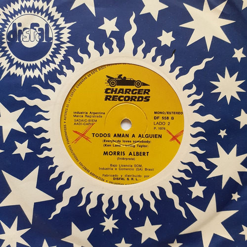 Vinilo Simple - Morris Albert (todos Aman A Alguien) ... (Usado)