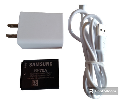 Cargador Tipo Usb Con Bateria Samsung Bp-70a