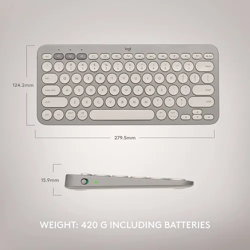 Logitech k380 medidas sale