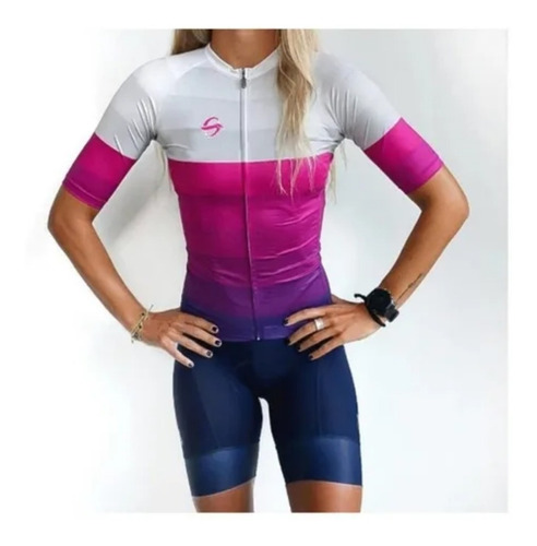 Maillot Ciclismo Dama Completo Nuevo