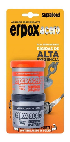 Imagen 1 de 5 de Adhesivo Epoxi Suprabond Erpox Acero Máxima Soldadura S/c