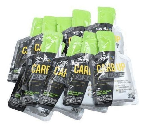 Carb Up Black Gel Fonte Energia Caldo Cana Limao Probiotica