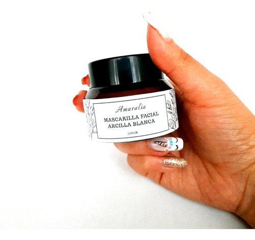 Mascarilla Facial De Arcilla Blanca - g a $593