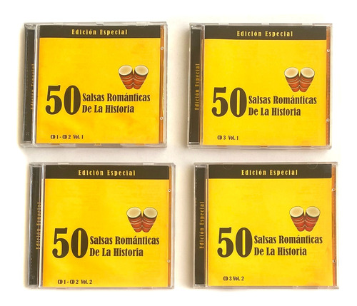 Cd Colección 50 Salsas Románticas De La Historia Vol. 1 Y 2 