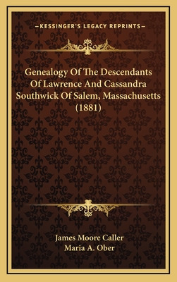 Libro Genealogy Of The Descendants Of Lawrence And Cassan...