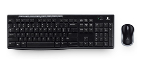 Kit Teclado + Mouse Inalámbrico Logitech Mk270 Usb Negro