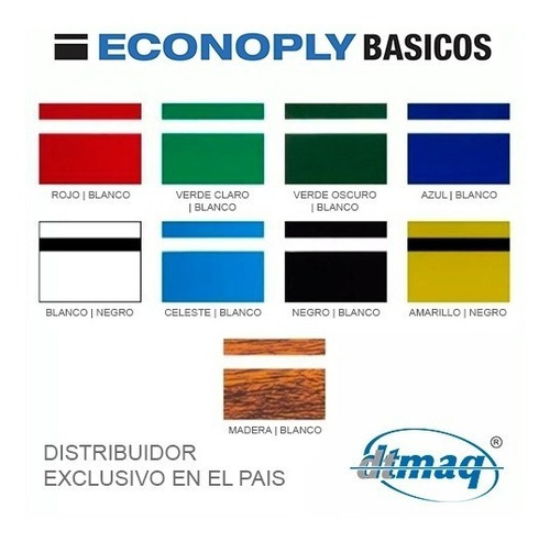 Plástico Bicapa Laserable Econoply Básicos Plancha 120x60cm