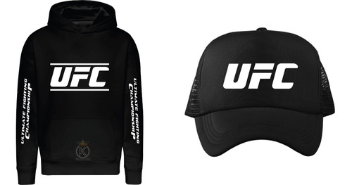 Poleron Estampado Ufc + Jockey Gporro - Edición Especial - Estampaking