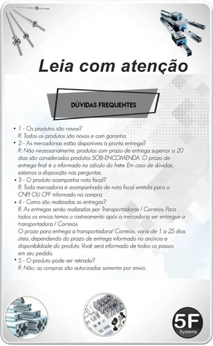 Perfil De Alumínio Para Balcão (montante)