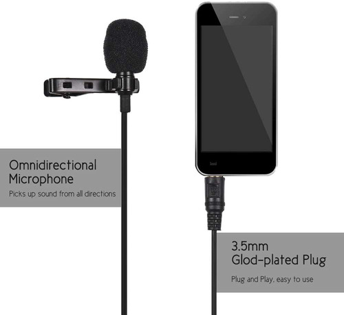 Microfono Omnidireccional 3.5mm Para Pc Mac Telefonos