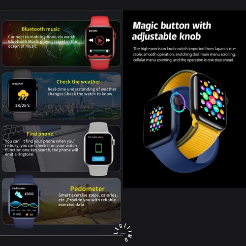 Imagen 6 de 10 de Smartwatch T900 Pro Max Rosa Original Versión 2022