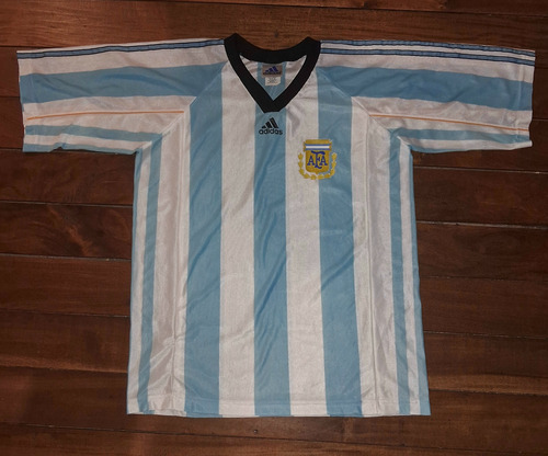 Camiseta De La Selección Argentina 1998 Adidas Fan (Usado)