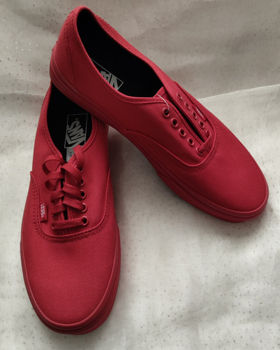 Vans Authentic True Red Unisex Color Rojo Talla 26.5 (Usado)