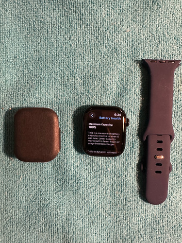 Apple Watch Series 10 Para Piezas Negro Silicon Azul Oscuro Negro (Usado)