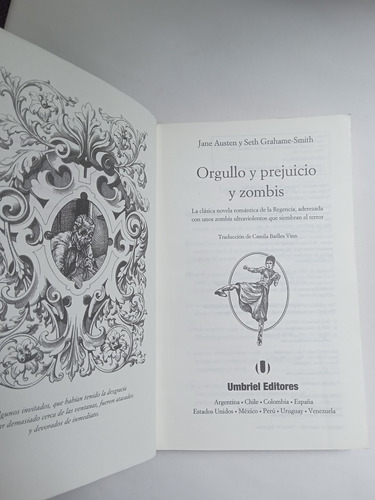 Orgullo Y Prejuicio Mas Zombies, Austen, Smith (Usado)
