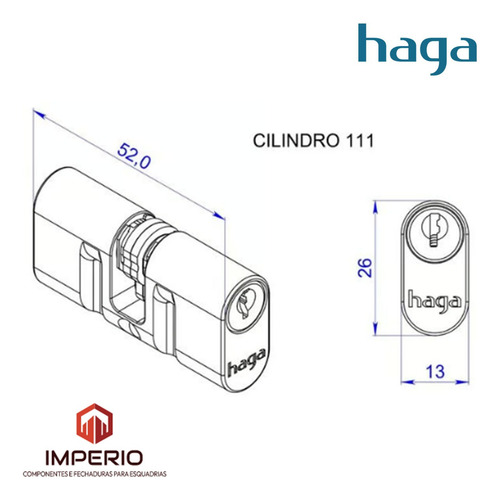 Fechadura Haga Interna Quarto Espelho Cinza 21960b
