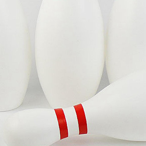 12 Unids Juego De Boliche 10 Pasadores 22cm Blanco + Negro