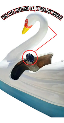 Pedalinhos Cisne De Fibra De Vidro
