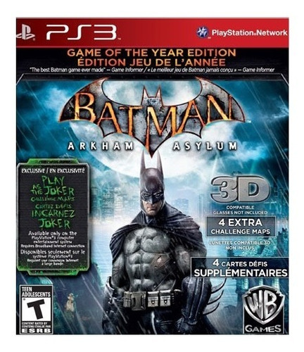 Batman Arkham Asylum Juego Para Playstation 3 Ps3