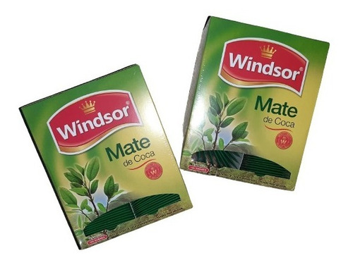 Mate Te De Coca Windsor X2 Cajas De 100 Saquitos