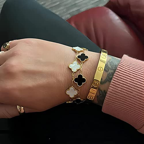 Pulsera Van Cleef Con Trébol De Cuatro Hojas Para Mujer, Tré