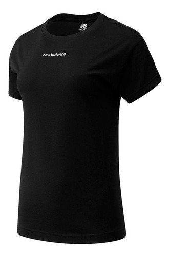 Camiseta New Balance Relentless Crew Para Mujer-negro