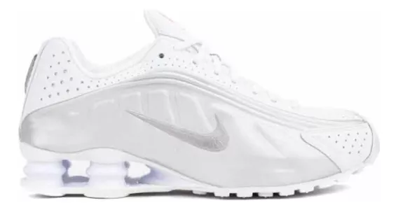 Nike Shox R4 Triple Whiter 8.5 Usa Original 26.5 Cm