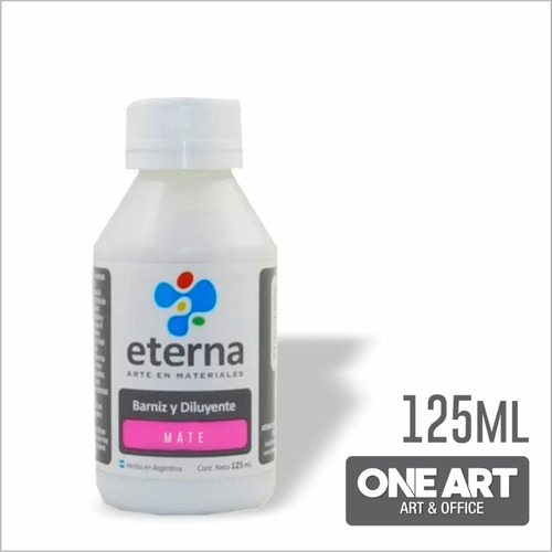 Barniz Al Agua Mate Eterna 125ml Color Del Óleo Transparente