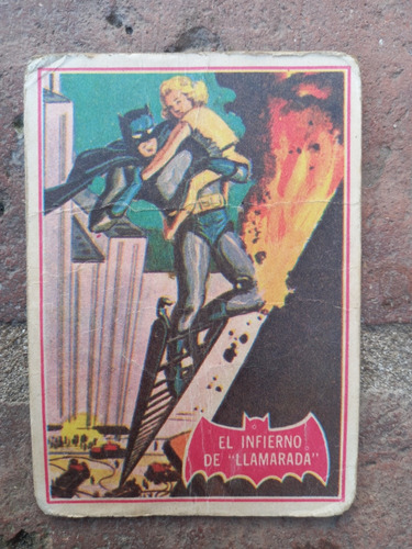 C- Figurita Batman Tarjeta Año 1966 N.40