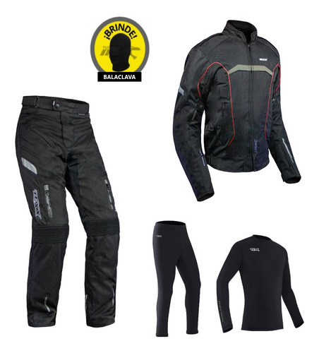 Conjunto Motoqueiro Texx New Strike Calça Strike V2 Kit Frio