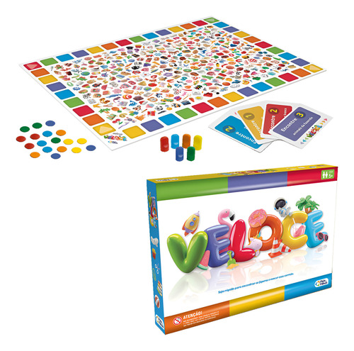 Jogo Veloce Tabuleiro Infantil Familia Mesa Encontrar Figura