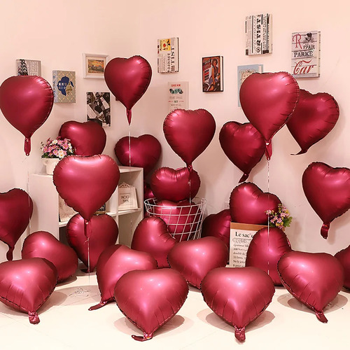 Oro Rosa En Forma De Corazón De 18 Pulgadas, 10 A 18 Pulgada